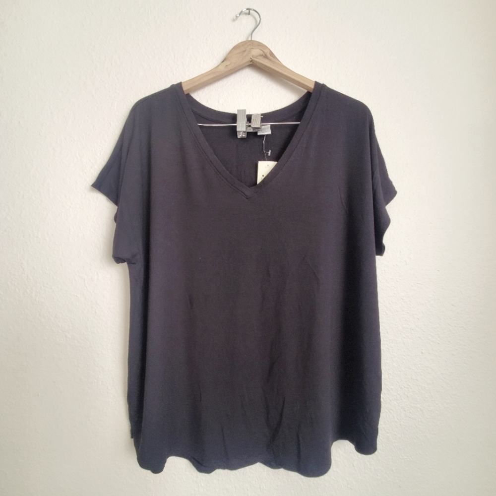 Max Studio Dolman Short Sleeve T-Shirt